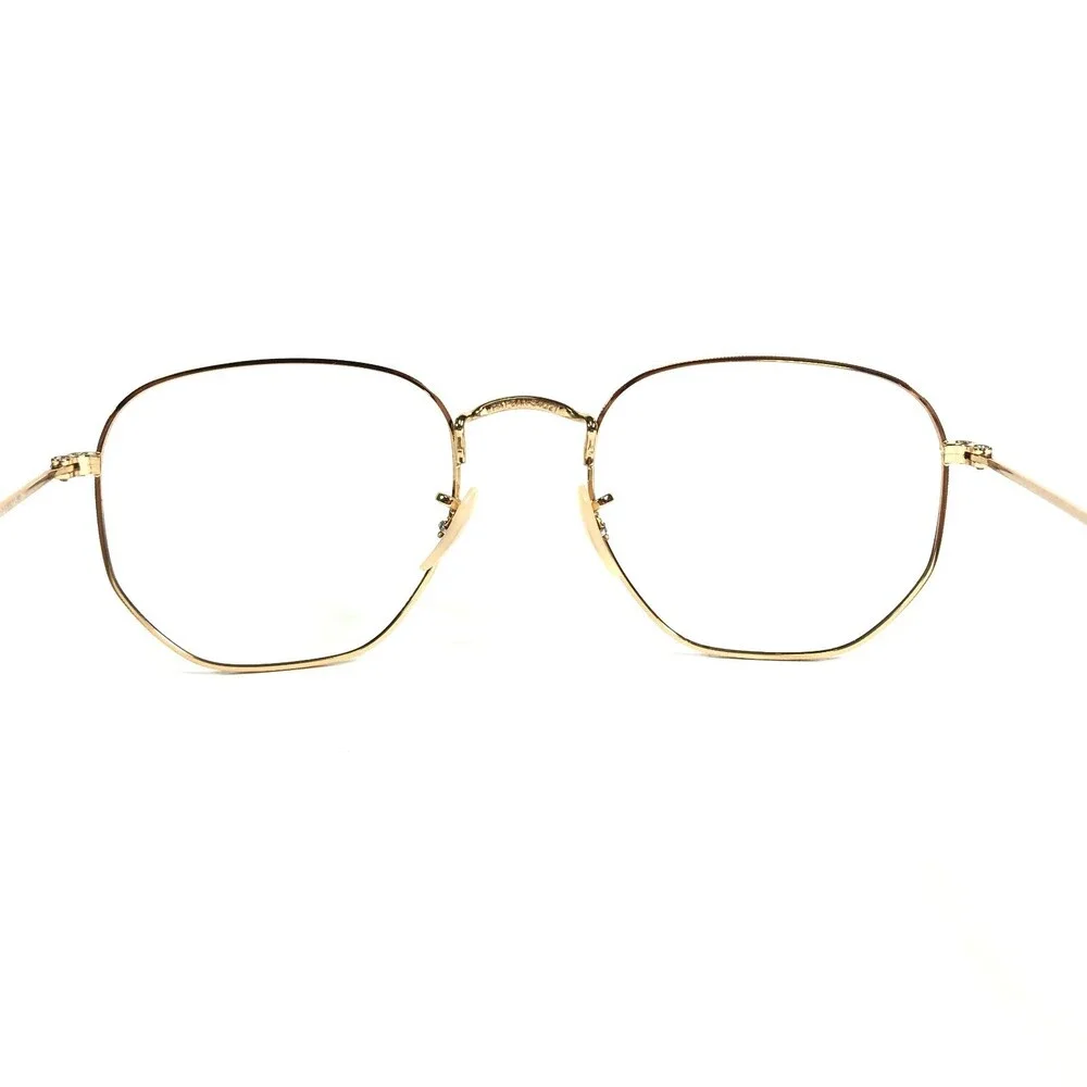 Ray-Ban Eyeglasses Frames RB3548-N 001 Gold Round Full Rim 54-21-145